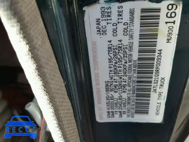 1994 MITSUBISHI MIGHTY MAX JA7LS21G9RP009344 Bild 9