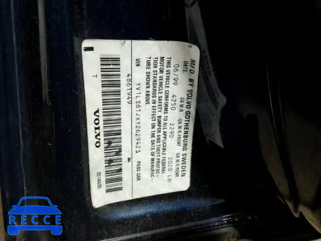 2000 VOLVO S70 BASE YV1LS61JXY2629423 image 9