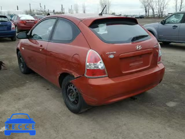 2007 HYUNDAI ACCENT BAS KMHCN35C87U027609 image 2