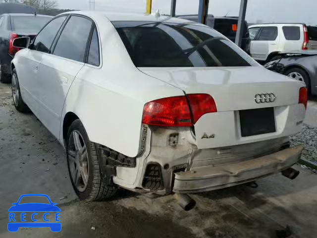 2007 AUDI A4 2 WAUAF78EX7A043886 зображення 2