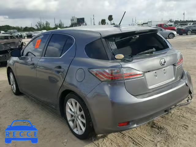 2012 LEXUS CT 200 JTHKD5BH7C2050706 image 2