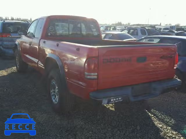 2002 DODGE DAKOTA BAS 1B7GG12X72S549809 image 2