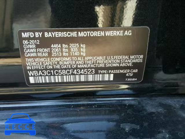 2012 BMW 328 I SULE WBA3C1C58CF434523 image 9
