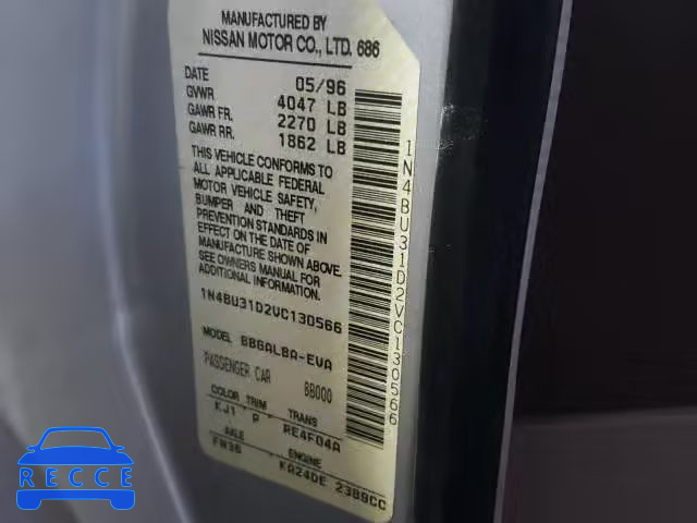 1997 NISSAN ALTIMA XE 1N4BU31D2VC130566 image 9