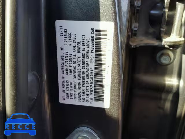 2012 HONDA ACCORD LXP 1HGCP2F48CA009947 image 9