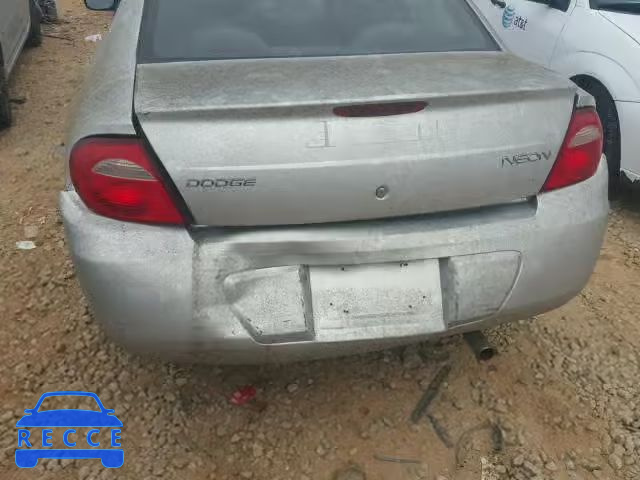 2004 DODGE NEON BASE 1B3ES26C84D561074 зображення 9