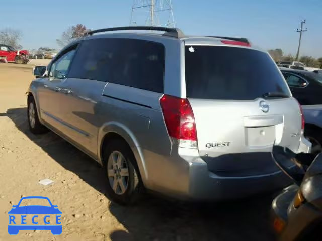 2005 NISSAN QUEST S 5N1BV28U45N103165 Bild 2