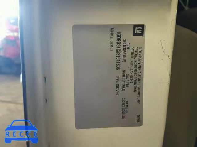 2008 GMC SAVANA CUT 1GDGG31C581911303 Bild 9