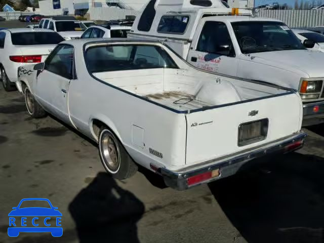 1987 CHEVROLET EL CAMINO 3GCCW80Z7HS905719 image 2