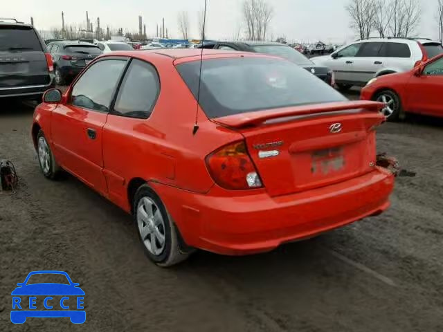 2003 HYUNDAI ACCENT BAS KMHCG35GX3U253769 Bild 2