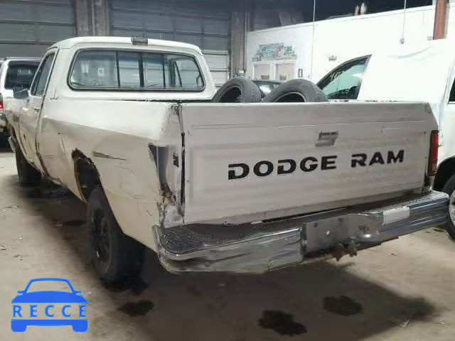 1987 DODGE D-SERIES D 1B7FD14H3HS417441 зображення 2