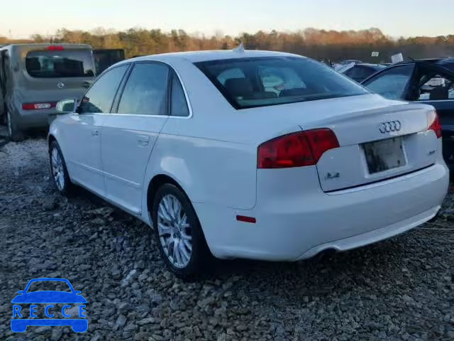 2008 AUDI A4 2.0T WAUAF78E48A166262 image 2