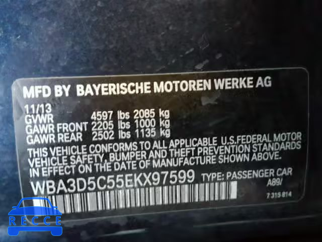 2014 BMW 328 D WBA3D5C55EKX97599 image 9