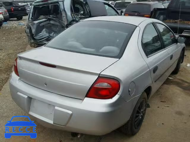 2004 DODGE NEON BASE 1B3ES26C54D572128 зображення 3