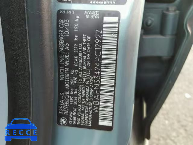 2004 BMW 325 IT WBAEN33424PC12922 image 9