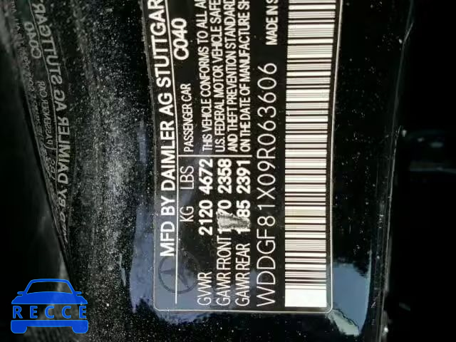 2009 MERCEDES-BENZ C 300 4MAT WDDGF81X09R063606 image 9