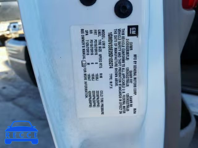 2005 PONTIAC MONTANA LU 1GMDV33E25D105274 image 9