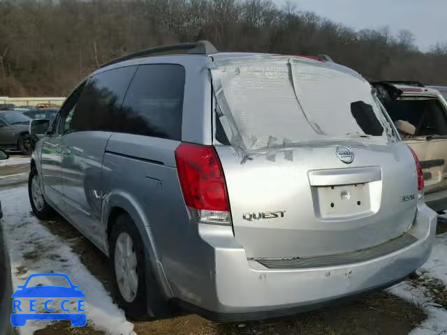 2005 NISSAN QUEST S 5N1BV28U15N122949 image 2