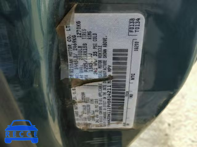 1997 NISSAN QUEST XE 4N2DN1119VD814211 image 9