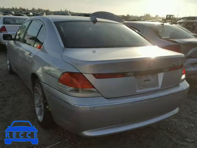 2003 BMW 745 LI WBAGN63403DS44419 image 2