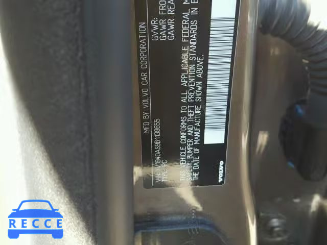 2011 VOLVO S80 3.2 YV1940AS9B1138655 image 9