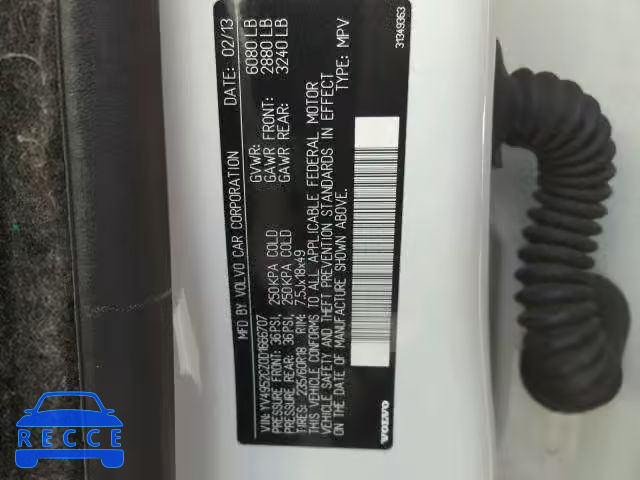 2013 VOLVO XC90 3.2 YV4952CZ0D1666707 Bild 9