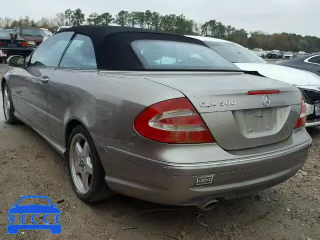 2004 MERCEDES-BENZ CLK 500 WDBTK75G14T030939 зображення 2