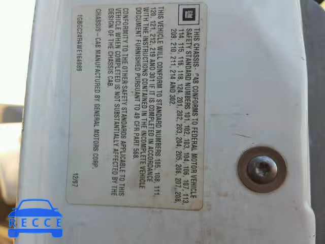 1998 CHEVROLET GMT-400 C2 1GBGC24R4WE164989 image 9