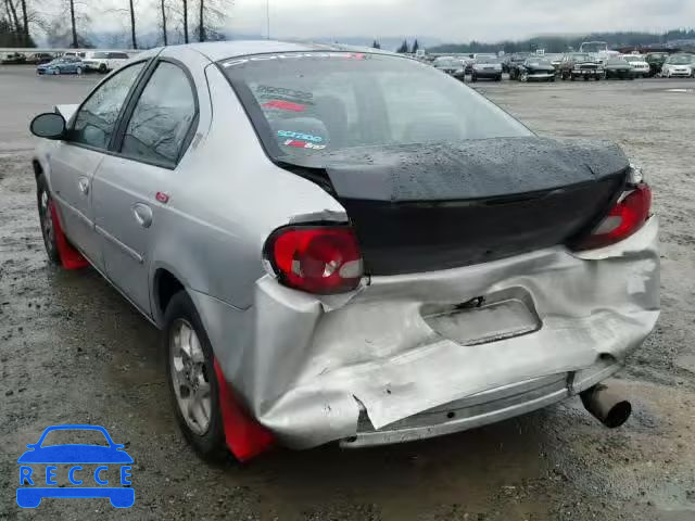 2000 DODGE NEON BASE 1B3ES46CXYD802876 image 2