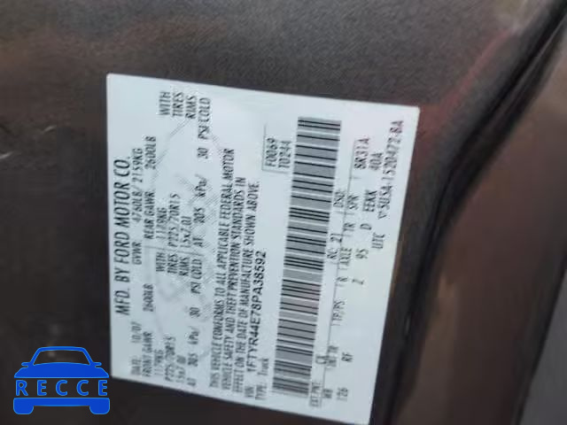 2008 FORD RANGER SUP 1FTYR44E78PA38592 image 9