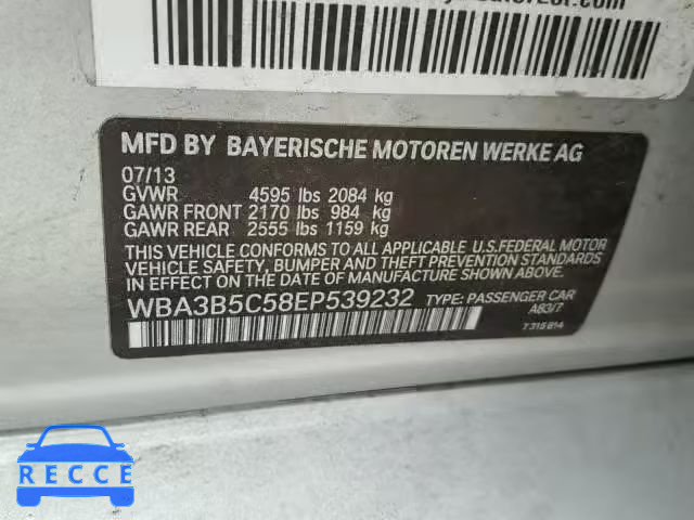 2014 BMW 328 XI SUL WBA3B5C58EP539232 зображення 9