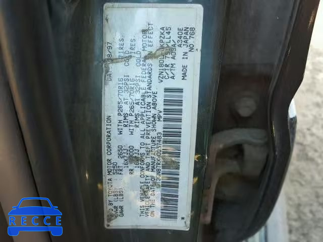 1998 TOYOTA 4RUNNER LI JT3GN87RXW0057483 image 9