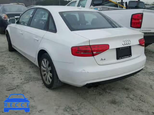 2014 AUDI A4 PREMIUM WAUAFAFL7EN025463 image 2