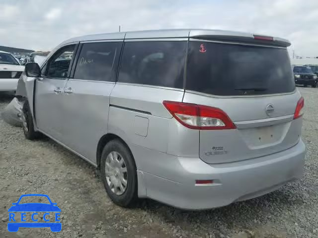 2012 NISSAN QUEST S JN8AE2KP5C9031826 image 2