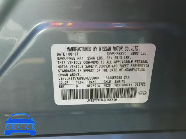 2018 INFINITI Q50 LUXE JN1EV7AP6JM355800 image 9