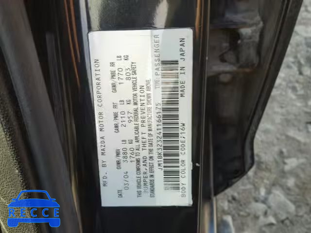 2004 MAZDA 3 S JM1BK323241166175 image 9