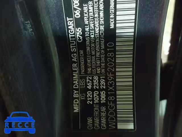 2009 MERCEDES-BENZ C 300 4MAT WDDGF81X39F202810 image 9