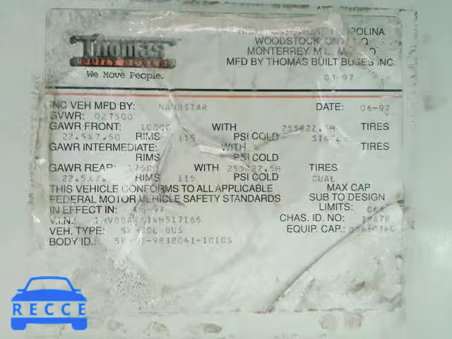 1997 INTERNATIONAL 3000 3800 1HVBBAAN1VH517166 image 9