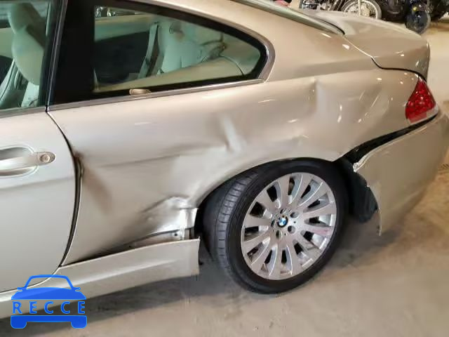 2005 BMW 645 CI AUT WBAEH73415B192768 зображення 8