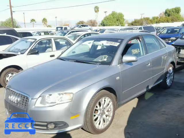 2008 AUDI A4 2.0T WAUAF78E78A168412 image 1