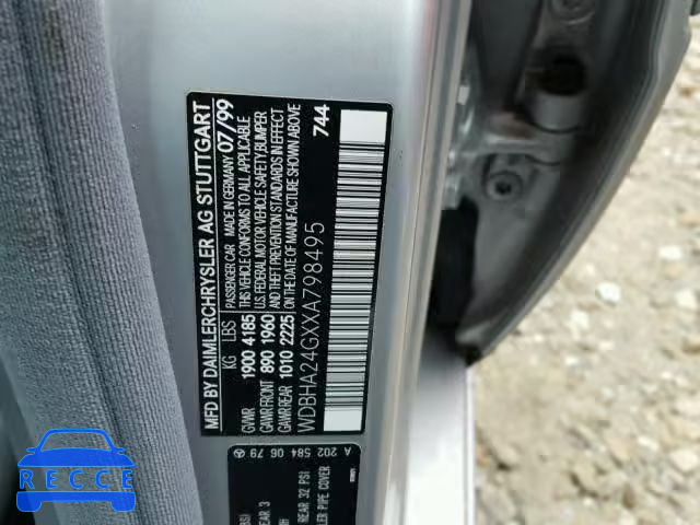 1999 MERCEDES-BENZ C 230 WDBHA24GXXA798495 image 9