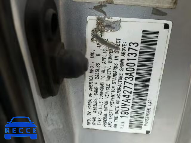 2003 ACURA 3.2CL TYPE 19UYA42773A001373 image 9