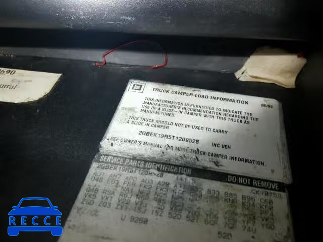 1996 CHEVROLET GMT-400 K1 2GBEK19R5T1209528 image 9