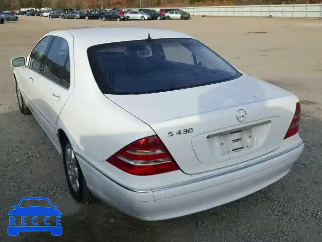 2001 MERCEDES-BENZ S 430 WDBNG70J11A168372 image 2