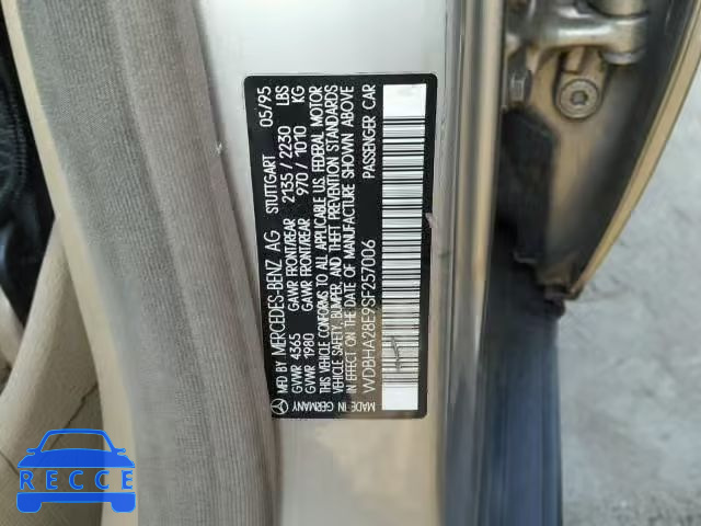 1995 MERCEDES-BENZ C 280 WDBHA28E9SF257006 image 9