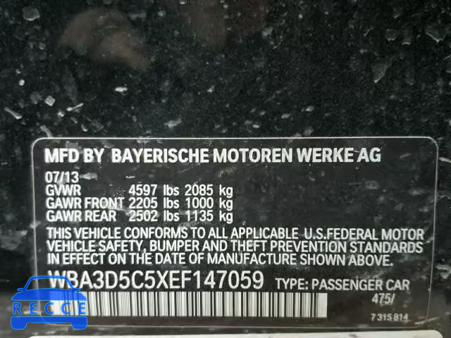 2014 BMW 328 D WBA3D5C5XEF147059 Bild 9