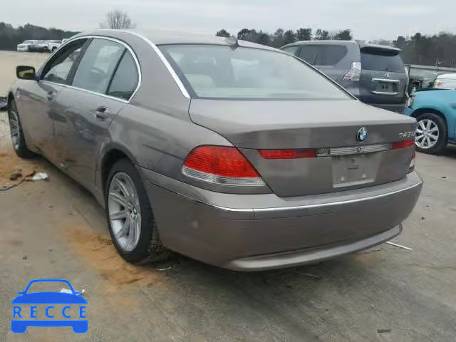 2003 BMW 745 LI WBAGN634X3DR13893 image 2