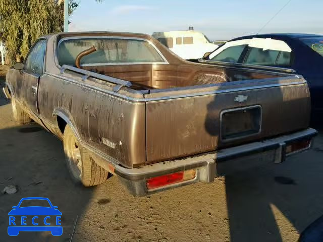 1984 CHEVROLET EL CAMINO 1GCCW80H3ER181646 image 2