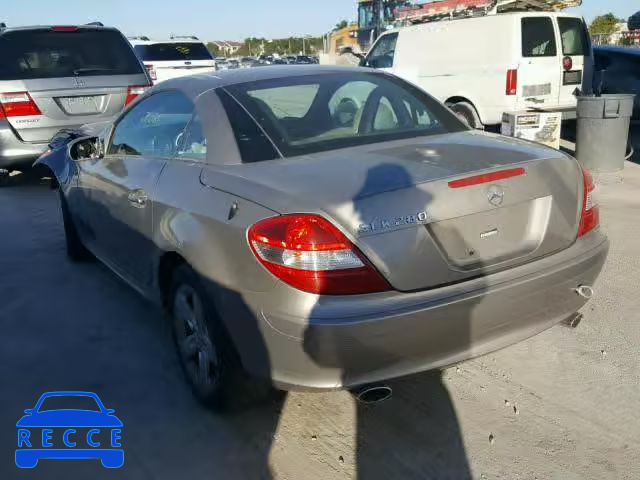 2007 MERCEDES-BENZ SLK 280 WDBWK54F17F156778 image 2