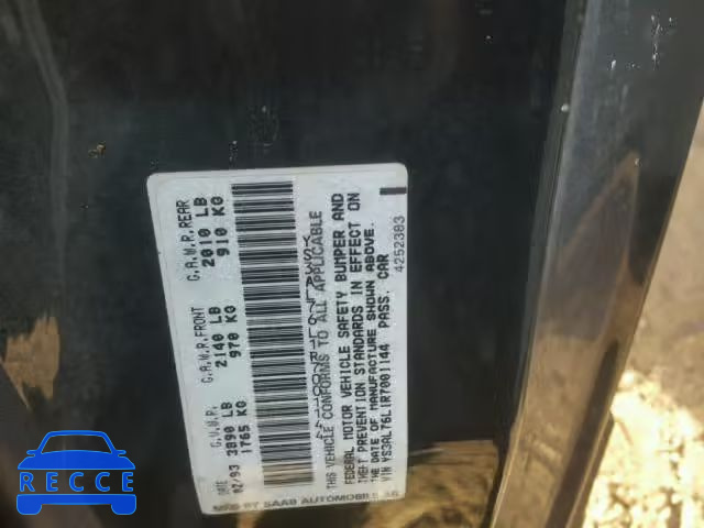 1994 SAAB 900 YS3AL76L1R7001144 image 9